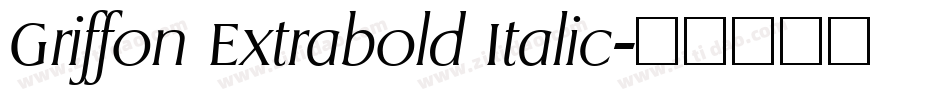 Griffon Extrabold Italic字体转换